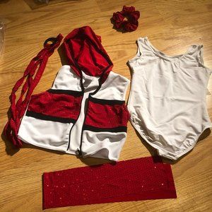 Red/ White dance costume